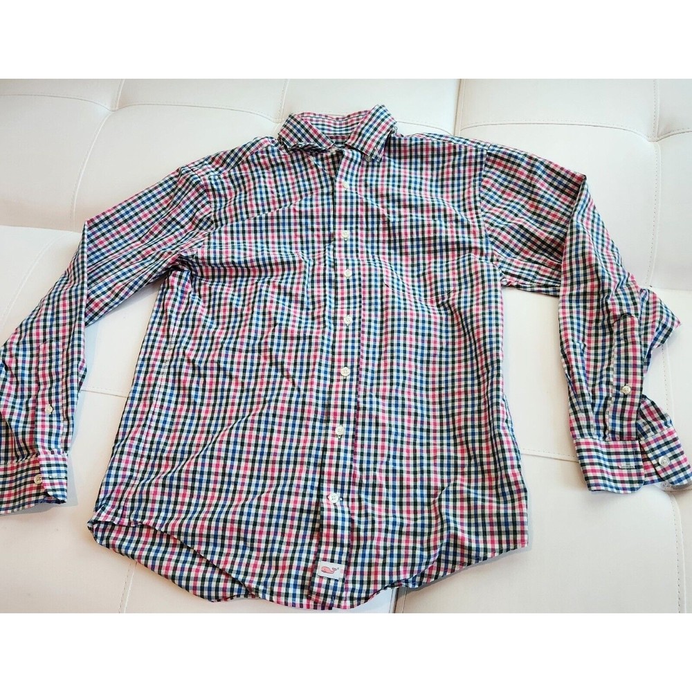 VINEYARD VINES Mens Classic Fit Murray Shirt by Shep & Ian 100% Cotton Small‎